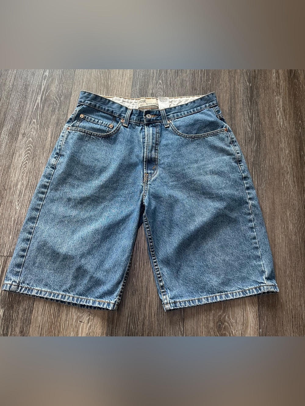 Levi's 569 jeans shorts men's  blue denim